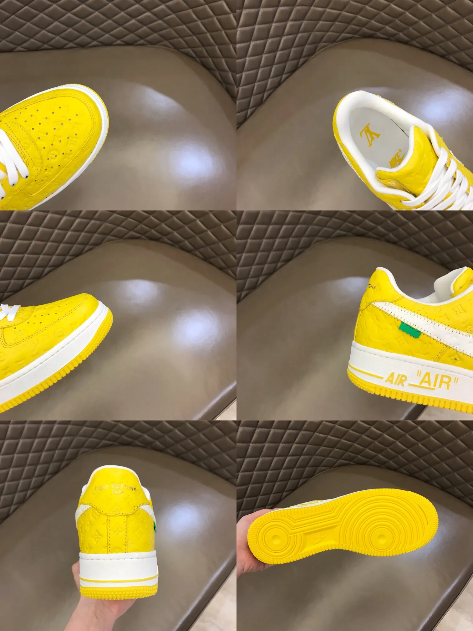 Men's shoes💰p440 "*oui* Vuitto*" x OFF-WHITE x Nike three-party collaboration! Trendy and cool men's casual sports shoes with unrivaled color matching. The design idea basically continues the style of THE TEN. The Swoosh line and tongue label have a very familiar visual effect and are both fashionable and trendy! A must-have for fashionistas! The effect on your feet is absolutely stunning! Size: 38-45